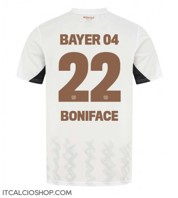 Bayer Leverkusen Victor Boniface #22 Seconda Maglia 2024-25 Manica Corta